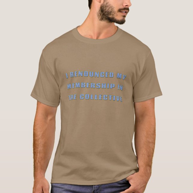 T-shirt Renuncio minha participação no Coletivo (Frente)