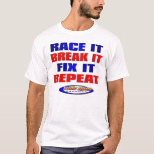 T-shirt Repetição do reparo da ruptura da raça que comp