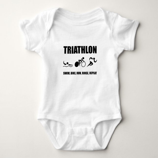 T-shirt Repetir Triathlon Rinse (Frente)