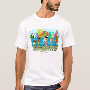 T-shirt Repórteres da tevê com os microfones na raça do