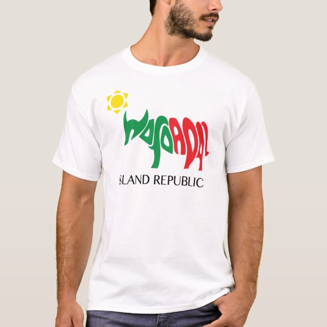 T-shirt República da ilha (Frente)