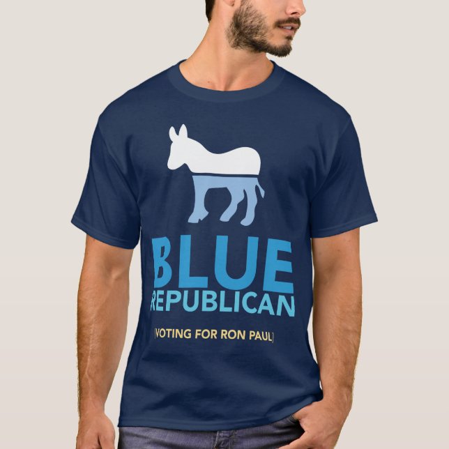 T-shirt republicano azul (Frente)
