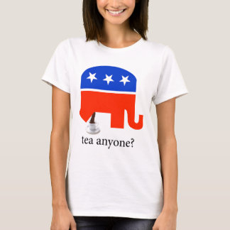 T-shirt republicano do tombadilho do elefante do