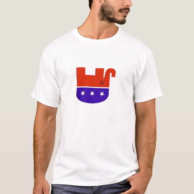 T-shirt republicano inoperante (Frente)