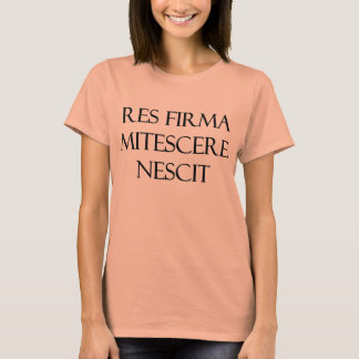 T-shirt Res Firma Mitescere Nescit Ladies Burnout