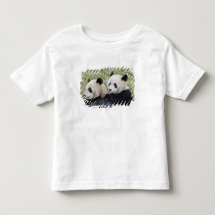T-shirt Reserva de Wolong, China, Panda gigante abraçando