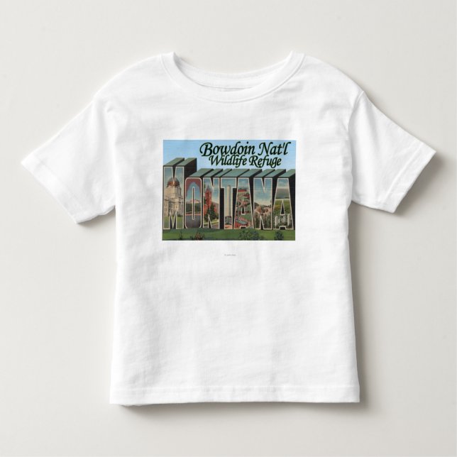 T-shirt Reserva natural nacional de Bowdoin, Montana (Frente)