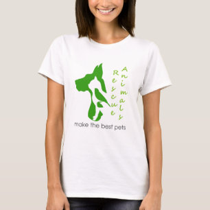 T-shirt resgatar animais mais os melhores animais de estim