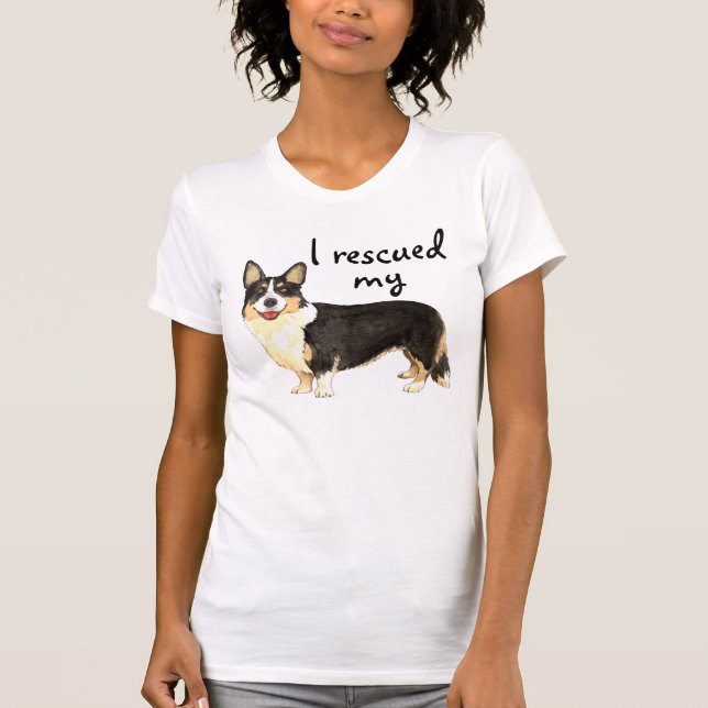 T-shirt Resgate Cardigan Welsh Corgi (Frente)