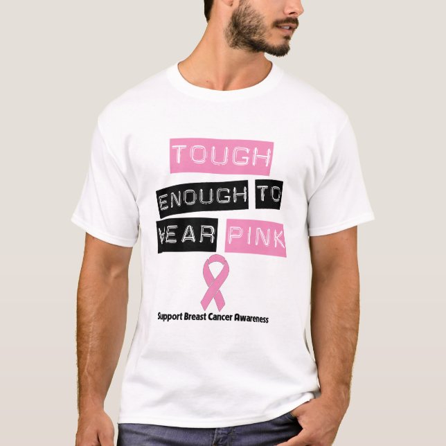 T-shirt Resistente bastante para vestir o cancro da mama (Frente)
