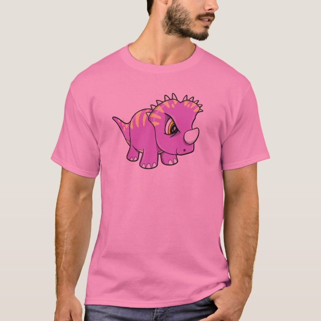 T-shirt resistente bonito do dinossauro (Frente)