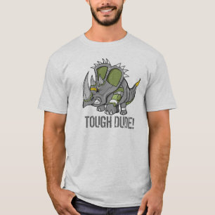 T-shirt resistente do gajo do dinossauro do