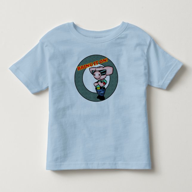 T-shirt resistentes do porco (Frente)