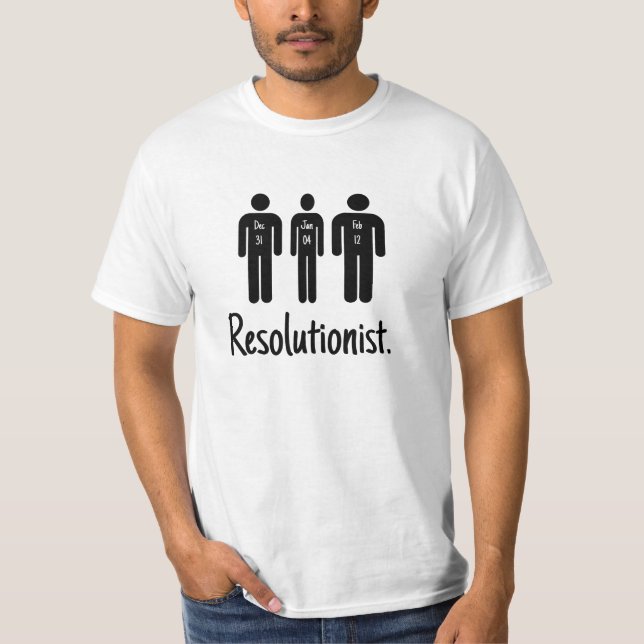 T-shirt Resolucionário Engraçado (Frente)