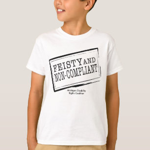 T-shirt resoluto & Não-Complacente da juventude