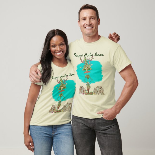 T-shirt Respeite a Mãe Natureza. (Unissex)