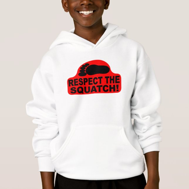 T-shirt RESPEITE O SQUATCH!  Olhe como um PRO em Bobo (Frente)