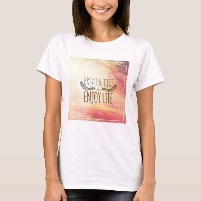 T-shirt Respira fundo (Frente)