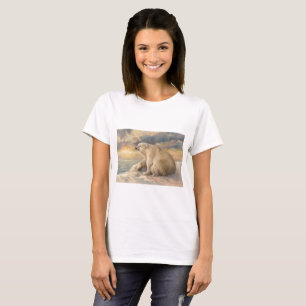 T-shirt Restos do urso polar no gelo - Alaska ártico