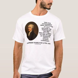 T-shirt Restrição de Paixão do Governo Alexander Hamilt