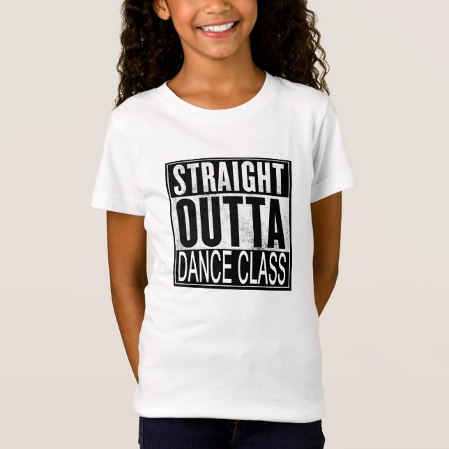 T-shirt reto da classe de dança de Outta (Frente)