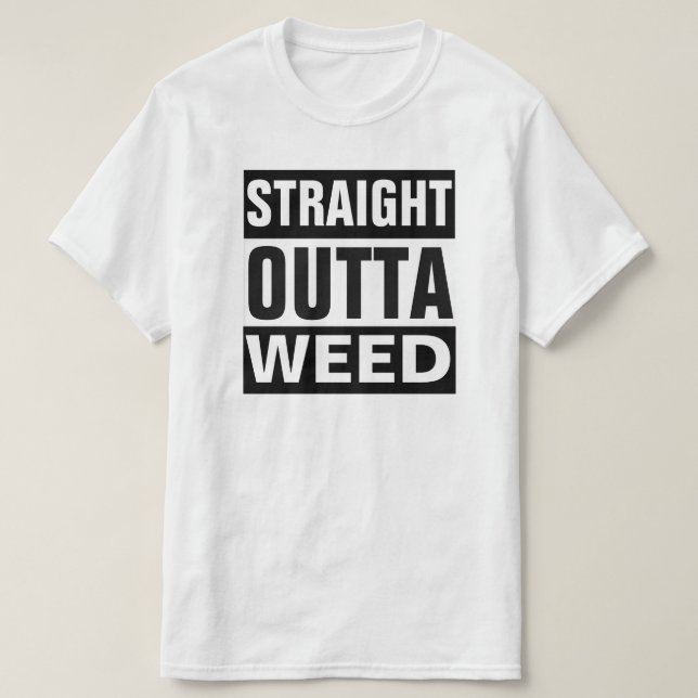 T-SHIRT RETO DA ERVA DANINHA DE OUTTA (Frente do Design)