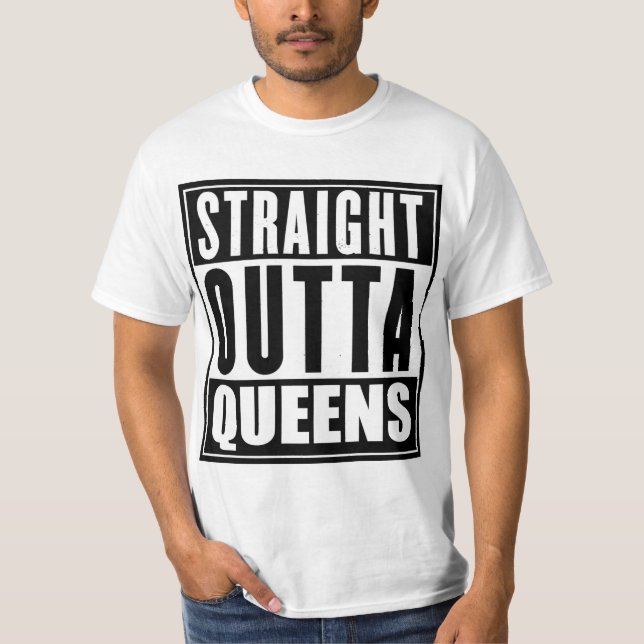 T-shirt reto do Queens de Outta (Frente)