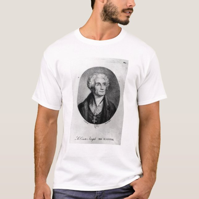 T-shirt Retrato da contagem Joseph de Maistre (Frente)