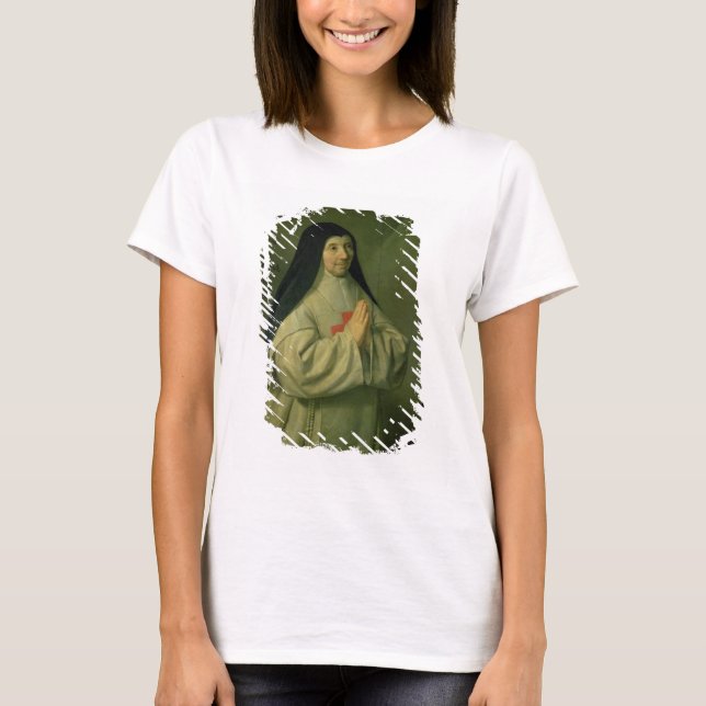 T-shirt Retrato da Mãe Catherine-Agnes Arnauld (1593-1) (Frente)
