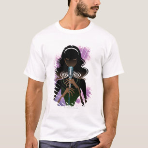 T-shirt Retrato da mulher que guardara o microfone