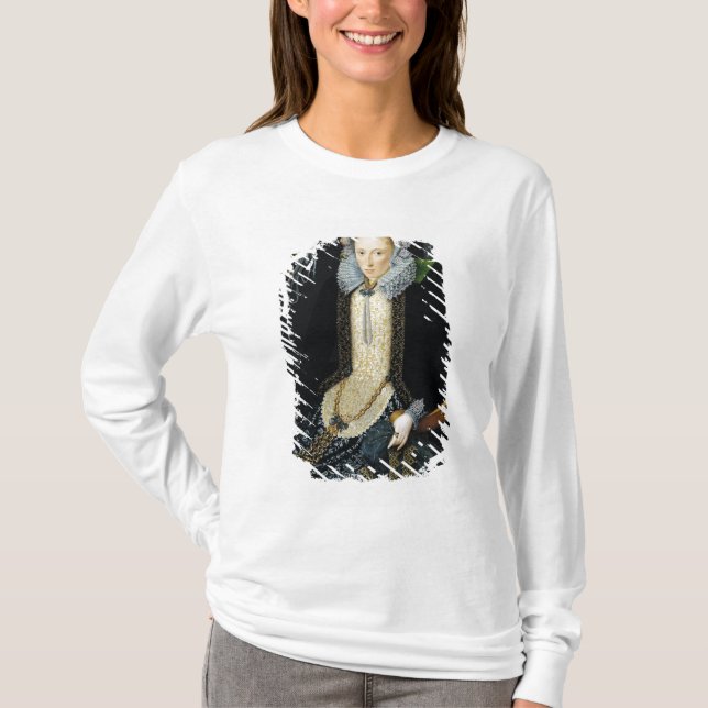 T-shirt Retrato de Adriana camionete Nesse, 1611 (Frente)