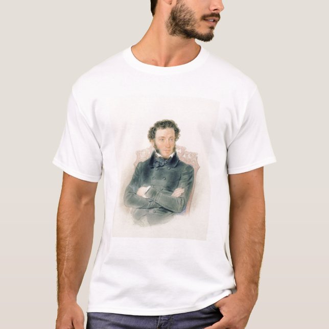 T-shirt Retrato de Alexander Pushkin 1836 (Frente)