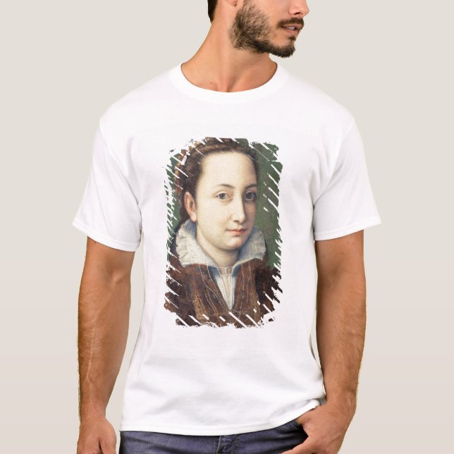 T-shirt Retrato de auto, attired como a empregada--honra (Frente)