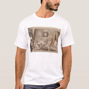 T-shirt Retrato de auto com os dois homens novos (caneta &