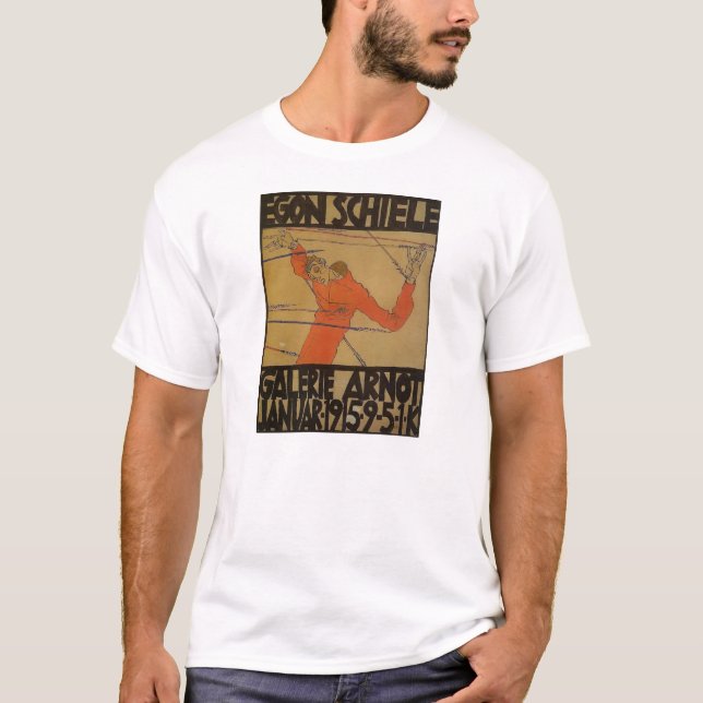 T-shirt Retrato de auto de Egon Schiele- como St. (Frente)