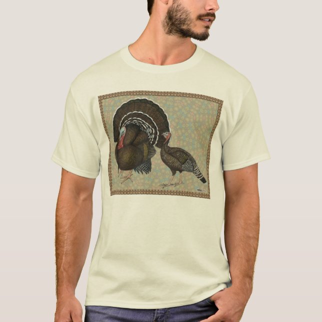 T-shirt Retrato de Bronze Padrão para Perus (Frente)