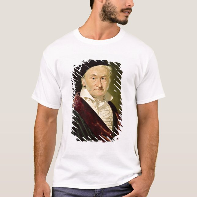 T-shirt Retrato de Carl Friedrich Gauss, 1840 (Frente)