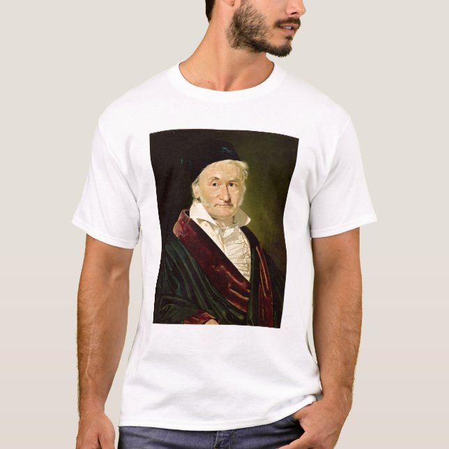 T-shirt Retrato de Carl Friedrich Gauss, 1840 (Frente)