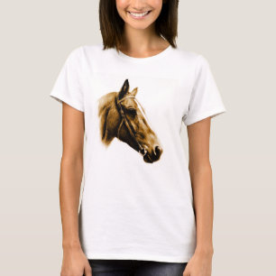 T-shirt Retrato de Cavalo