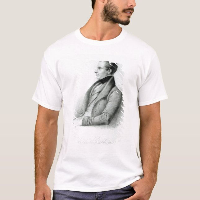 T-shirt Retrato de Charles Babbage 1832 (Frente)