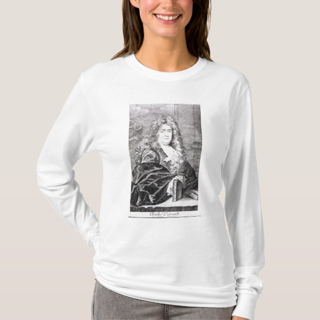 T-shirt Retrato de Charles Perrault (Frente)