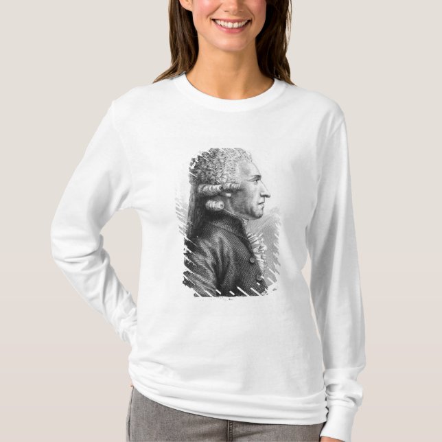 T-shirt Retrato de Claude Valdec de Lessart (Frente)