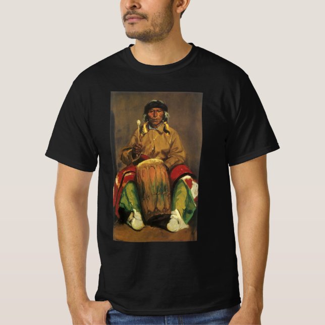 T-shirt Retrato de Dieguito Roybal por Robert Henri (Frente)