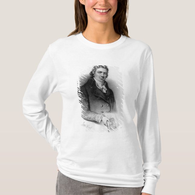 T-shirt Retrato de Edward Jenner (Frente)