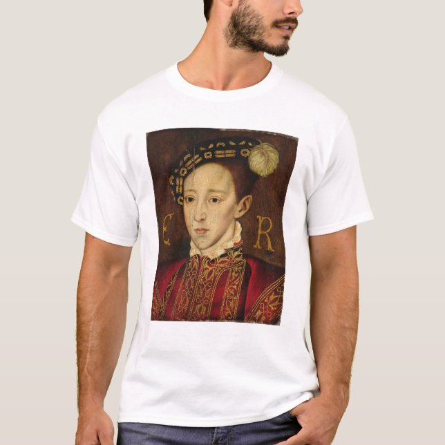 T-shirt Retrato de Edward VI (Frente)