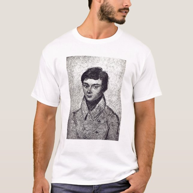T-shirt Retrato de Evariste Galois (Frente)
