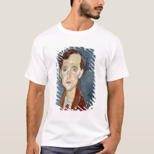 T-shirt Retrato de Franz Hellens, 1919 (óleo em canvas)