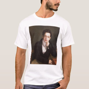 T-shirt Retrato de Franz Schubert, compositor austríaco