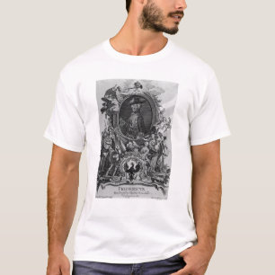 T-shirt Retrato de Frederick II, gravado por Johann