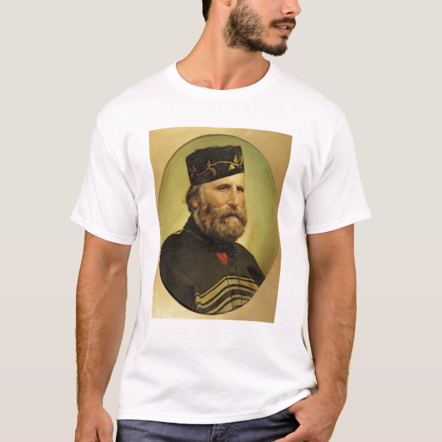 T-shirt Retrato de Giuseppe Garibaldi (Frente)